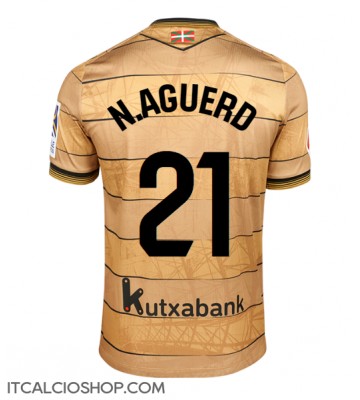Real Sociedad Nayef Aguerd #21 Seconda Maglia 2024-25 Manica Corta